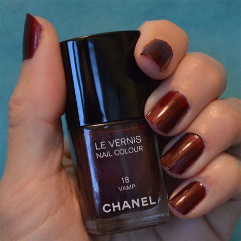 chanel black pearl nail polish dupe|shades of vamp nail polish.